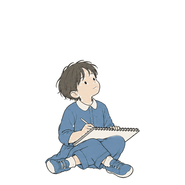 詩人のイラスト